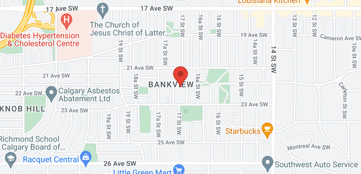 map of #204 2306 17B ST SW